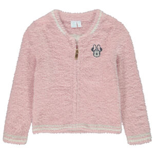 Gilet esprit teddy en tricot pelucheux Minnie Disney pour bébé fille 