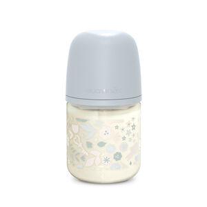 Biberon en verre avec tétine SX Pro S 120ML Wonderland Bleu 