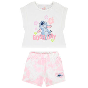 Ensemble 2 pièces Stitch Disney avec sequins magiques pour fille 