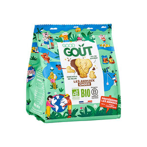 Biscuits animaux nappés au chocolat - 120g  