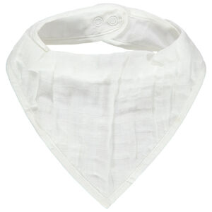 Bavoir forme bandana en coton 