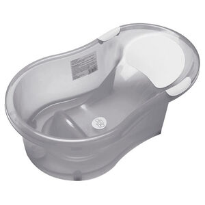 Baignoire avec transat intégré 0/6 mois - Gris translucide 