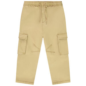 Pantalon cargo en toile unie pour bébé garçon 