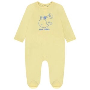 Dors-bien en jersey uni print animal pour bébé garçon 