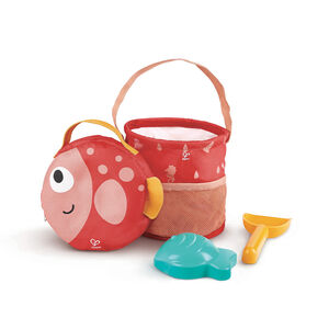 Set de jouets de plage 4 pièces avec seau pliable 