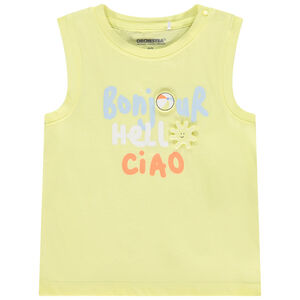 Débardeur uni avec print 3D fantaisie pour bébé garçon  