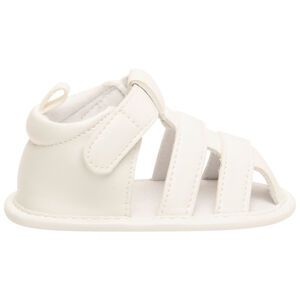 Sandales velcro unis à lanières pour bébé 