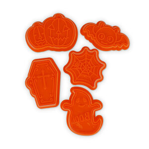 Set de 5 emporte-pièces Halloween orange 