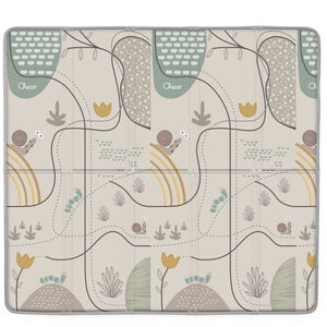 Tapis d'éveil XXL 200x180 pliable réversible Nature 