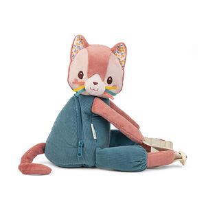 Sac à dos tout doux Jeanne le chat 