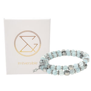 Bracelet d'allaitement en aigue marine béryl 