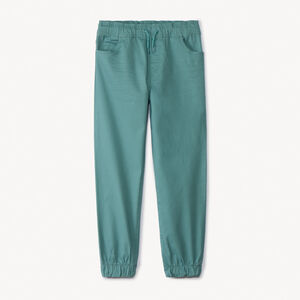 Pantalon jogger en twill uni pour garçon  