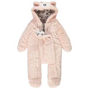 Combi-pilote en sherpa Minnie Disney pour bébé fille avec finitions différentes selon l'âge 