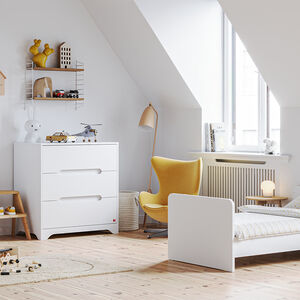 Commode à 3 tiroirs Ova blanc 