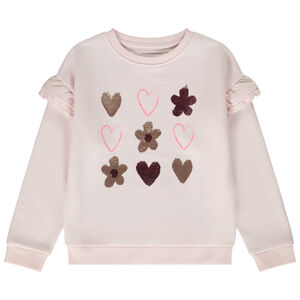 Sweat oversize avec motifs en sequins magiques pour fille 