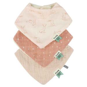 Bavoirs bandana Rosy Rabbit 3pcs 