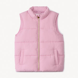 Doudoune sans manches matelassée unie pour fille 