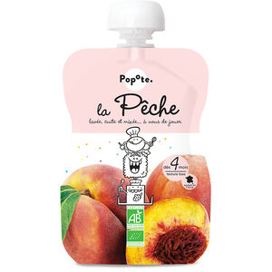 Gourde à la pêche bio - 120g 