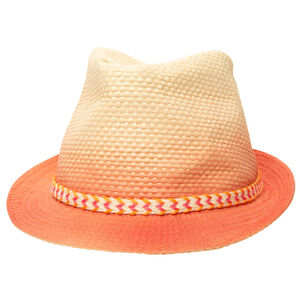 Chapeau en paille style borsalino effet tye and die pour fille 