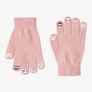 Paire de gants magiques bouts des doigts animaux pour fille 