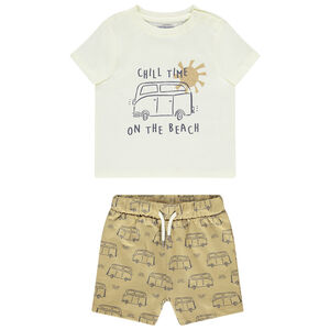 Ensemble 2 pièces avec bermuda imprimé vans pour bébé garçon 