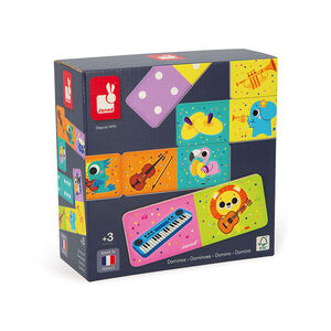 Dominos instruments de musique & animaux musiciens 