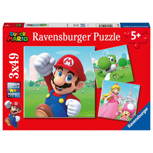 Puzzles 3 x 49 Pièces Super Mario 