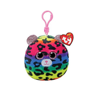 Peluche Squish a Boo's clip Dotty le léopard 