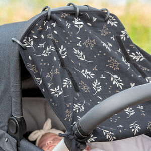 Housse pare-soleil universelle Romantic Leaves noir 