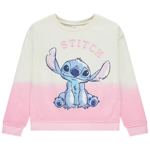 Sweat molleton Stitch Disney effet dégradé pour fille 