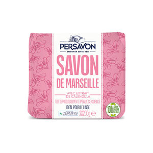 Savon solide de Marseille avec extrait de calendula 2x200g 
