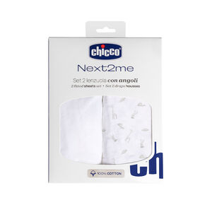 Set de 2 draps housses en coton pour Next2Me cloud 