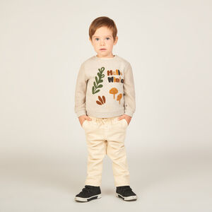 Jean droit doublé micropolaire pour bébé garçon 