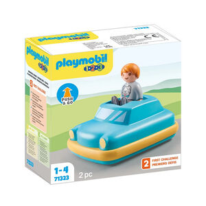 Figurine Enfant avec voiture à rétrofriction 1.2.3 