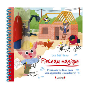 Livre à pinceau magique Les métiers 