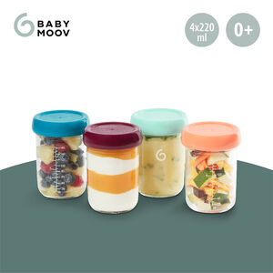 Lot de 4 Babybols en verre 220ml 