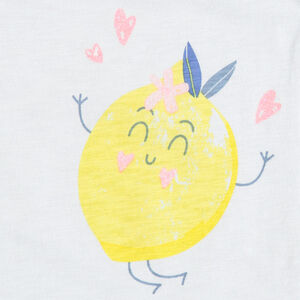 Ensemble avec débardeur print citron et short imprimé all-over 