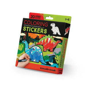 Set de 20 autocollants à colorier Dinosaures 