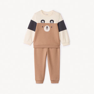 Ensemble jogging ludique effet color block pour bébé garçon 