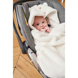 Nid d'ange Sherpa pour siège auto 0+ M&M Ecru 