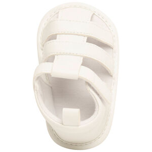 Sandales velcro unis à lanières pour bébé 