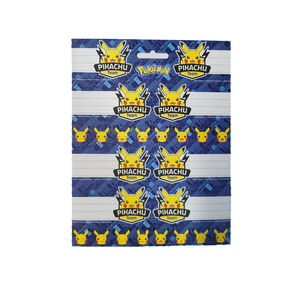 Lot de 9 étiquettes autocollantes Pikachu Pokemon 