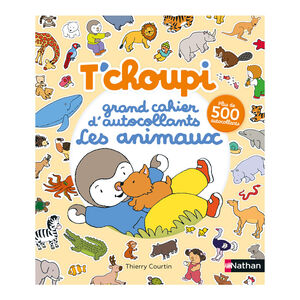 Livre T'Choupi Grand cahier d'autocollants Les animaux 