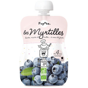 Gourde à la myrtille bio - 120g 