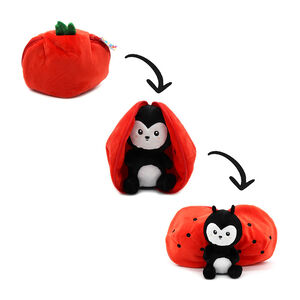 Peluche Flipetz 2 en 1 Comet la coccinelle/tomate 