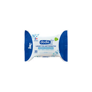 Lot de 20 lingettes dermo-apaisantes 3 en 1 