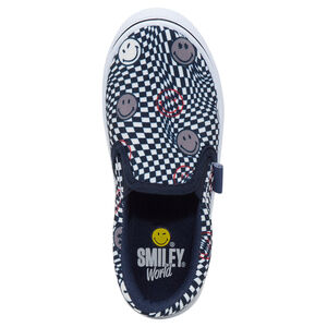 Baskets basses en toile style slippers Smiley  