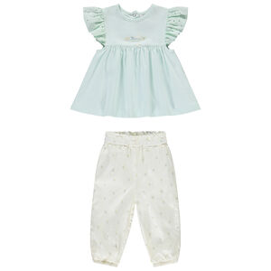 Ensemble pantalon + tunique fantaisie pour bébé fille  