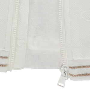 Veste en molleton Teddy embossé cœur en jacquard pour bébé fille 