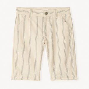 Bermuda à rayures en toile pour garçon 